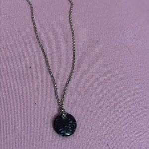 Authentic Tiffany&co necklace with black stone